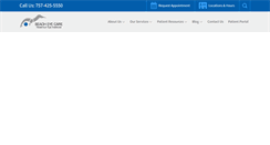 Desktop Screenshot of beacheyecare.com
